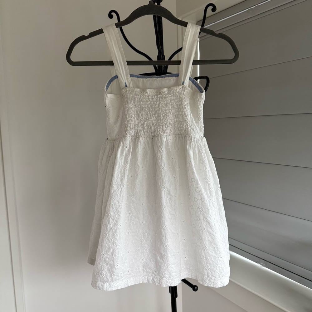 Mini Boden Girls White Eyelet Sundress 6-7Y - Picture 4 of 10